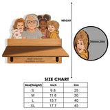 Grandma's Kitchen - Personalized Grandma Wooden Floating Shelf