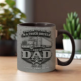 You Can't Scare Me - Personalized Trucker Accent Mug