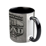 You Can't Scare Me - Personalized Trucker Accent Mug