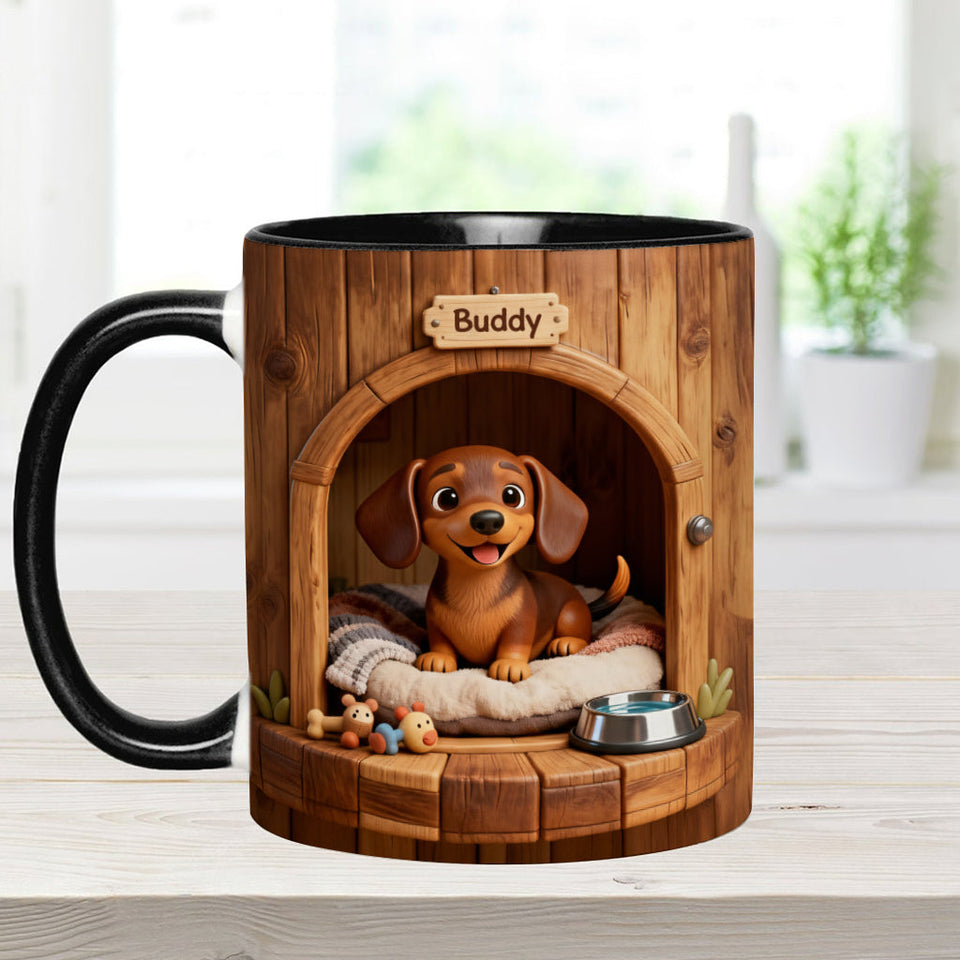 Puppy’s Cozy House Mug - Personalized Dog Accent Mug