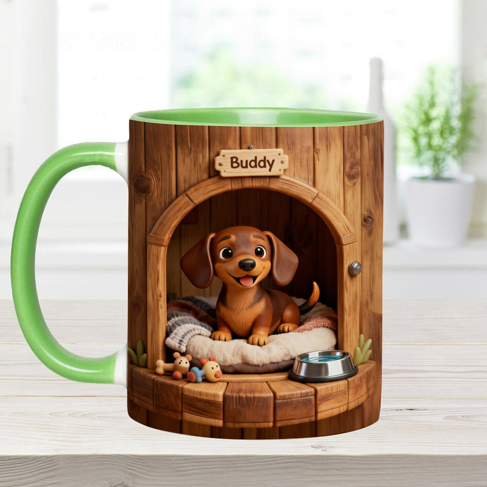 Puppy’s Cozy House Mug - Personalized Dog Accent Mug