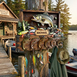 Reel Fun Perfect Gift For Fishing Lovers - Personalized Fishing Shaped Hanging Organizer
