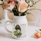 Gift For Gardening Lovers - Personalized Gardening Ceramic Flower Vase