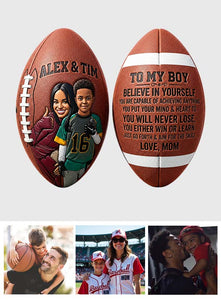 Gift For Sporty Kid, American Football, Basketball, Soccer, Baseball - Personalized Basketball Multi-Sport Ball