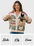 Crazy Chicken Lady - Personalized Chicken Cardigan Sweater