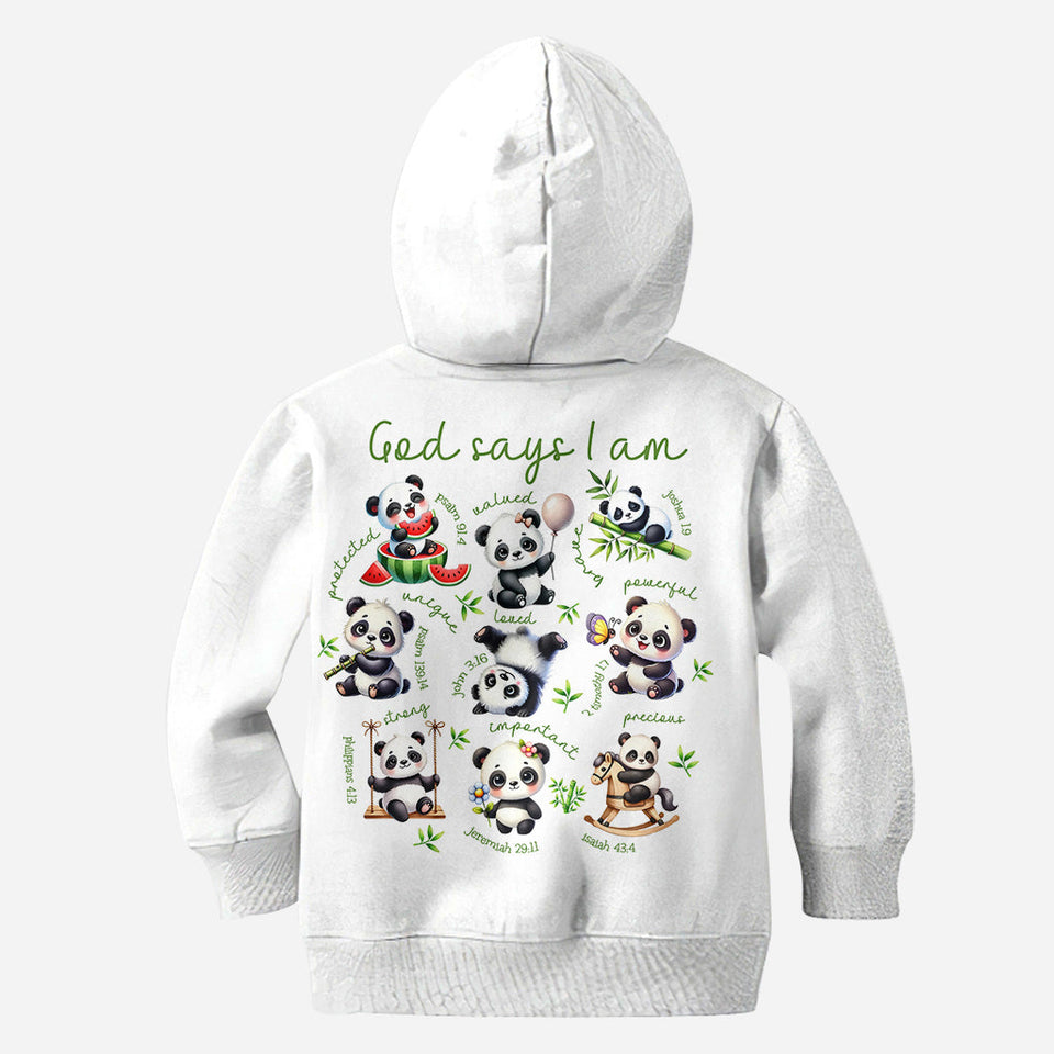 God Says I Am - Personalized Panda Lover All Over Shirt