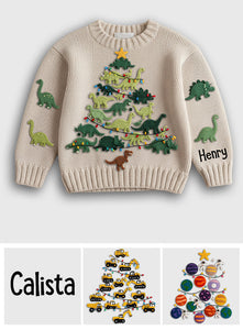 Amazing Christmas Perfect Gift For Kids - Personalized Kid Ugly Sweater