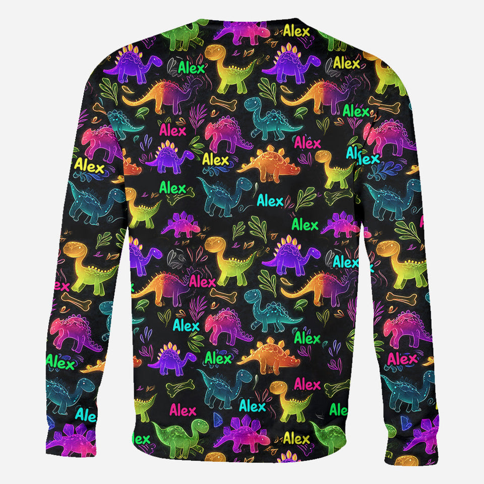 Dinosaur Suitable for Kids to Go Out with Outdoor - Personalized Kid All Over Shirt