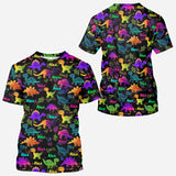 Dinosaur Suitable for Kids to Go Out with Outdoor - Personalized Kid All Over Shirt