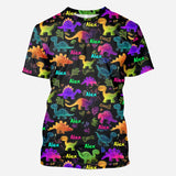 Dinosaur Suitable for Kids to Go Out with Outdoor - Personalized Kid All Over Shirt