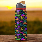 Dinosaur Drinkware for Kids - Personalized Kid 2-In-1 Spout Water Bottle