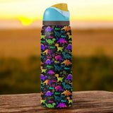 Dinosaur Drinkware for Kids - Personalized Kid 2-In-1 Spout Water Bottle