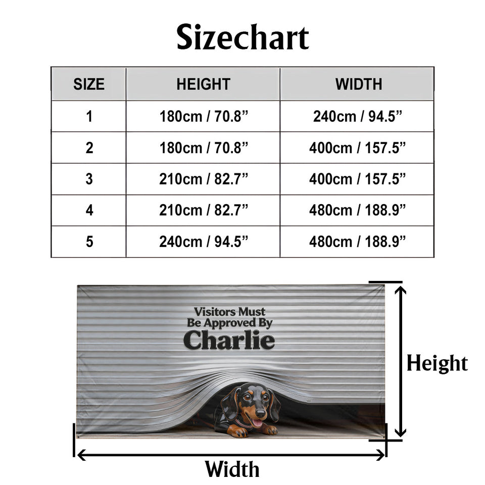 Custom Any Pet Photo - Personalized Dog Garage Door Banner