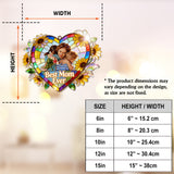 Love Grandma, Best Grandma Ever - Personalized Grandma Window Hanging Suncatcher Ornament