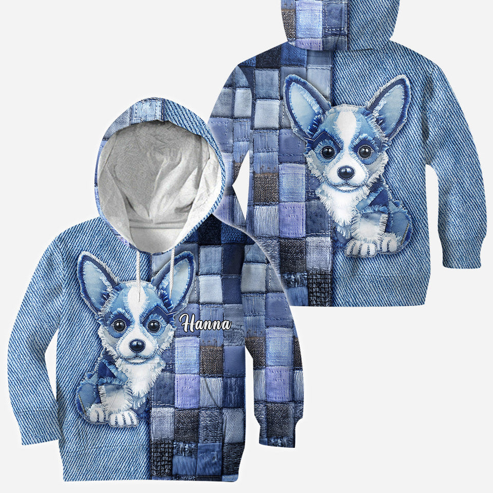 Love Pembroke Welsh Corgi - Personalized Dog All Over Shirt