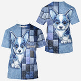 Love Pembroke Welsh Corgi - Personalized Dog All Over Shirt