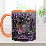 To Grandma/Mother Never Forget We Love You - Personalized Grandma Accent Mug