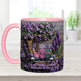 To Grandma/Mother Never Forget We Love You - Personalized Grandma Accent Mug