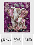 Everything I Am You Helped Me To Be - Personalized Mother Blanket