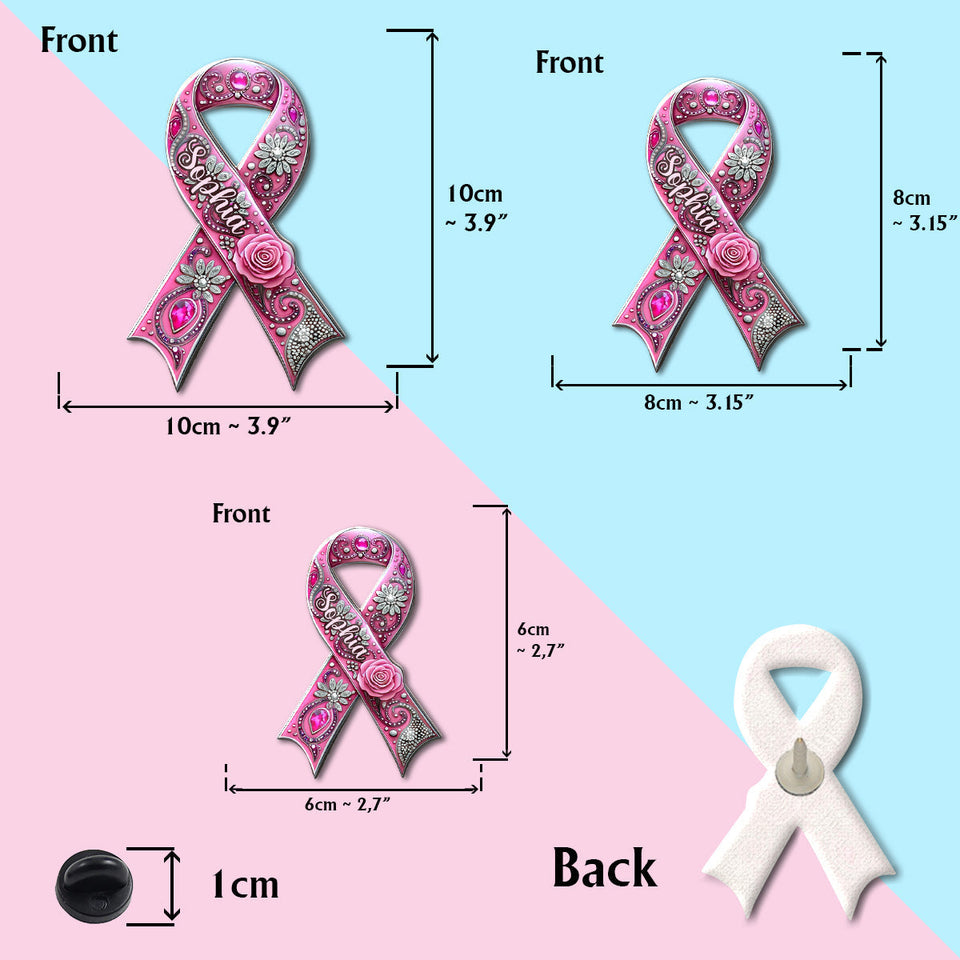 Breast Cancer Awareness - Personalized Breast Cancer Awareness Pin