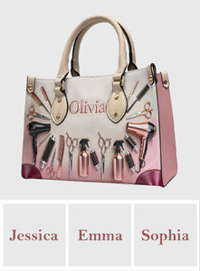 Proud Hair Stylist - Personalized Hairdresser Leather Handbag