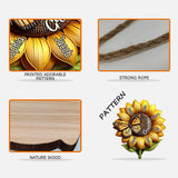 Sunflower Gift For Grandma Mom - Personalized Grandma Custom Shaped Wood Sign