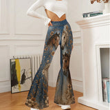 Love Horse - Personalized Horse Flare Leggings