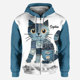 Just A Girl Who Loves Cat - Personalized Cat All Over Shirt