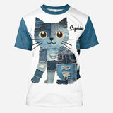 Just A Girl Who Loves Cat - Personalized Cat All Over Shirt