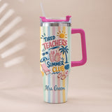 Teachers Off - Personalized Teacher Tumbler With Handle