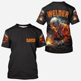 Gift For Welder Man - Personalized Welder All Over Shirt