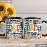 Best Dad Ever - Personalized Father Accent Mug