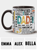 Best Dad Ever - Personalized Father Accent Mug