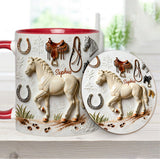Strong Horse - Personalized Horse Accent Mug & Coaster