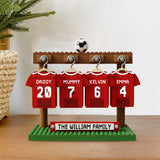 Family Soccer Team - Personalized Soccer Custom Shaped Acrylic Plaque