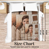 Custom Any Photo Love Books - Personalized Book Blanket