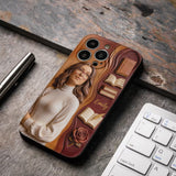 Custom Any Photo Love Books - Personalized Book 3D Embossed Leather Phone Case