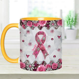 Sensibilisation au cancer du sein - Mug personnalisé pour la sensibilisation au cancer du sein