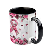 Sensibilisation au cancer du sein - Mug personnalisé pour la sensibilisation au cancer du sein