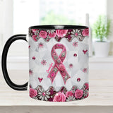 Sensibilisation au cancer du sein - Mug personnalisé pour la sensibilisation au cancer du sein