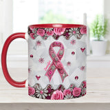 Sensibilisation au cancer du sein - Mug personnalisé pour la sensibilisation au cancer du sein