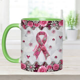 Sensibilisation au cancer du sein - Mug personnalisé pour la sensibilisation au cancer du sein