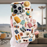 Just A Girl Who Loves Traveling - Personalized Travelling Full Print Phone Case