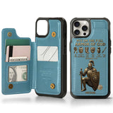 Put On The Full Amor Of God - Personalized Christian Wallet Phone Case