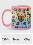 Pride Rainbow - Personalized LGBT Support Accent Mug