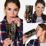 Shield And German Shepherd - Personalized Police Officer Tumbler