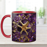 Hold My Hand, Hold My Heart - Personalized Grandma Set Accent Mug with Acrylic Stirrers