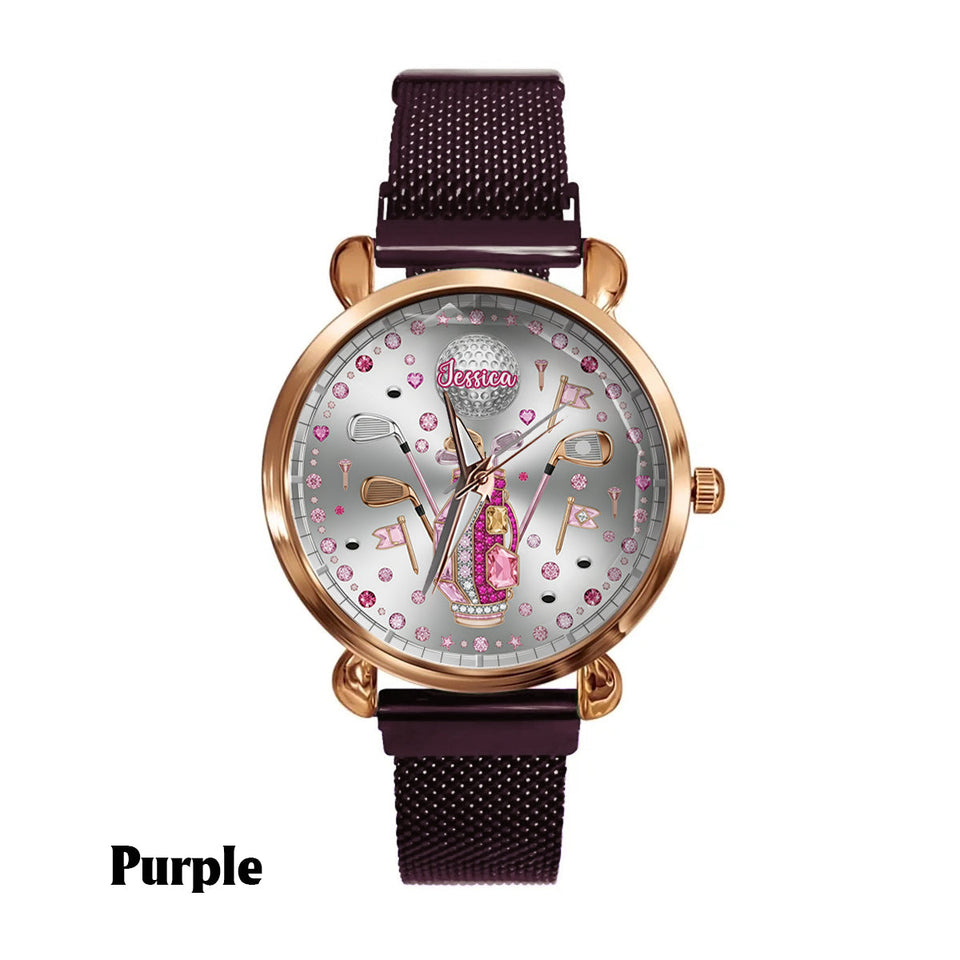 Love Golf - Personalized Golf Women Hand Watch