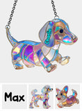 I Love My Dog - Personalized Dog Window Hanging Suncatcher Ornament