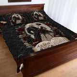 Till Death Do Us Part - Personalized Skull Quilt Set